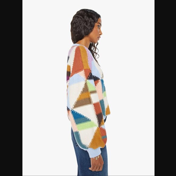 NWT MOTHER The Skipper Bell Jumper Sweater (Deja Vu) Size Small - Picture 3 of 9